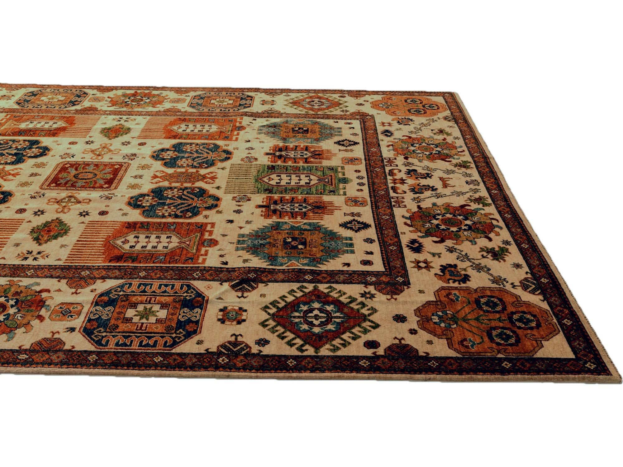 9' 2 x 11' 8 Hand Knotted Kazak Rug