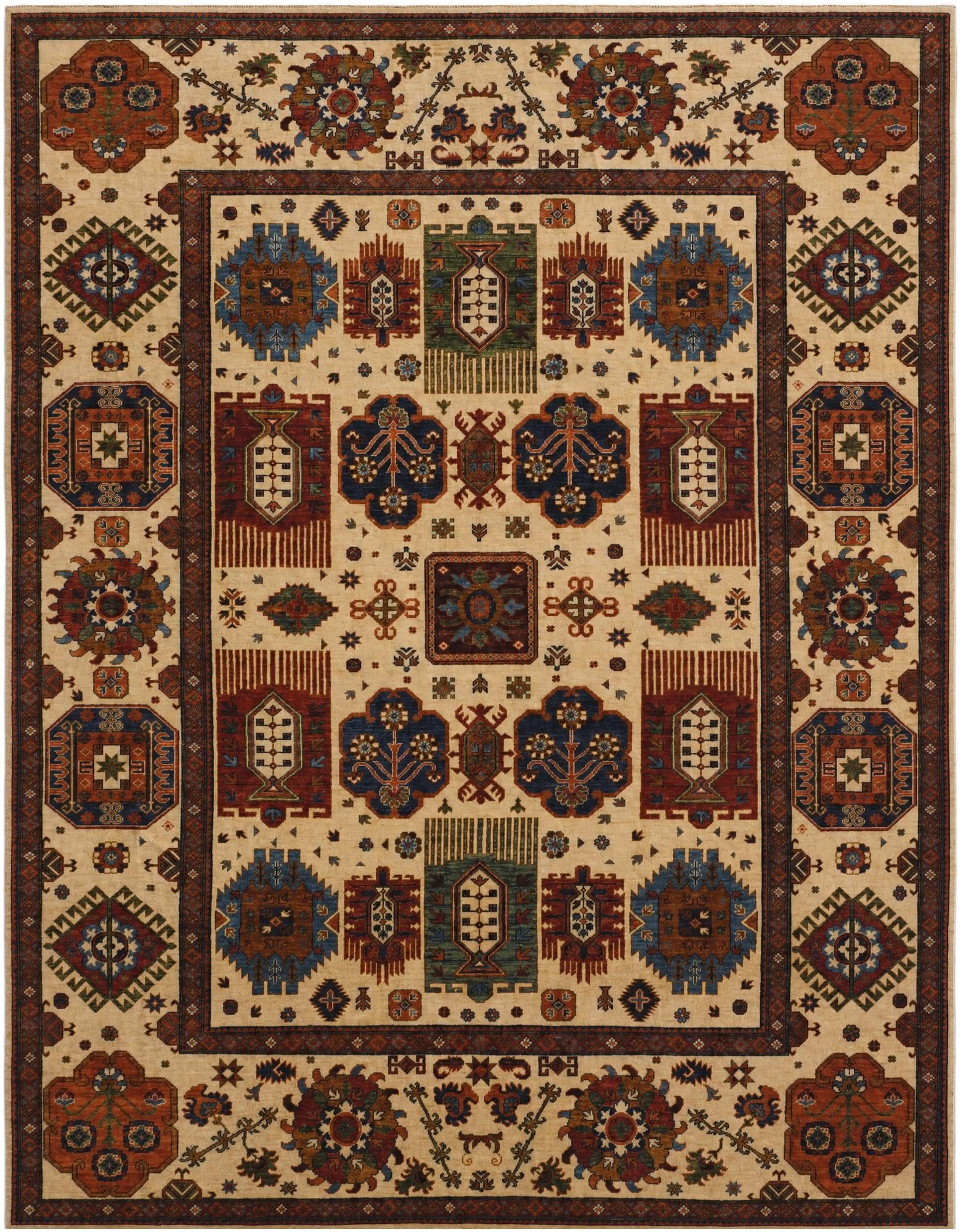 9' 2 x 11' 8 Hand Knotted Kazak Rug