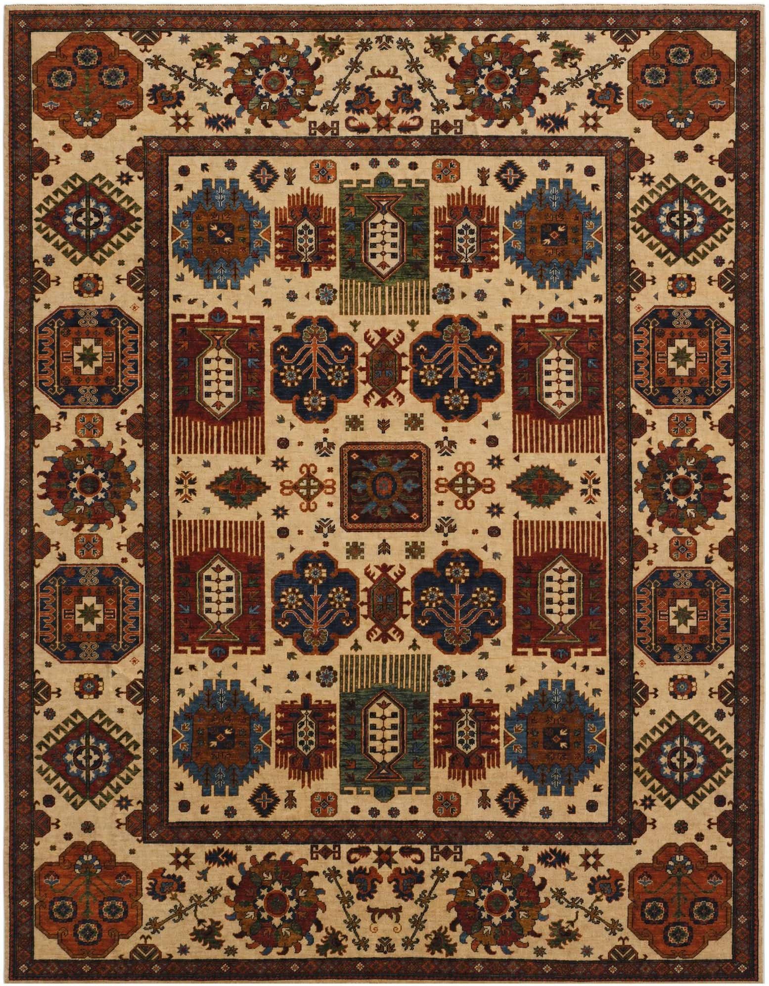 9' 2 x 11' 8 Hand Knotted Kazak Rug