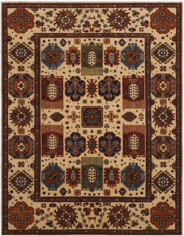 9' 2 x 11' 8 Hand Knotted Kazak Rug