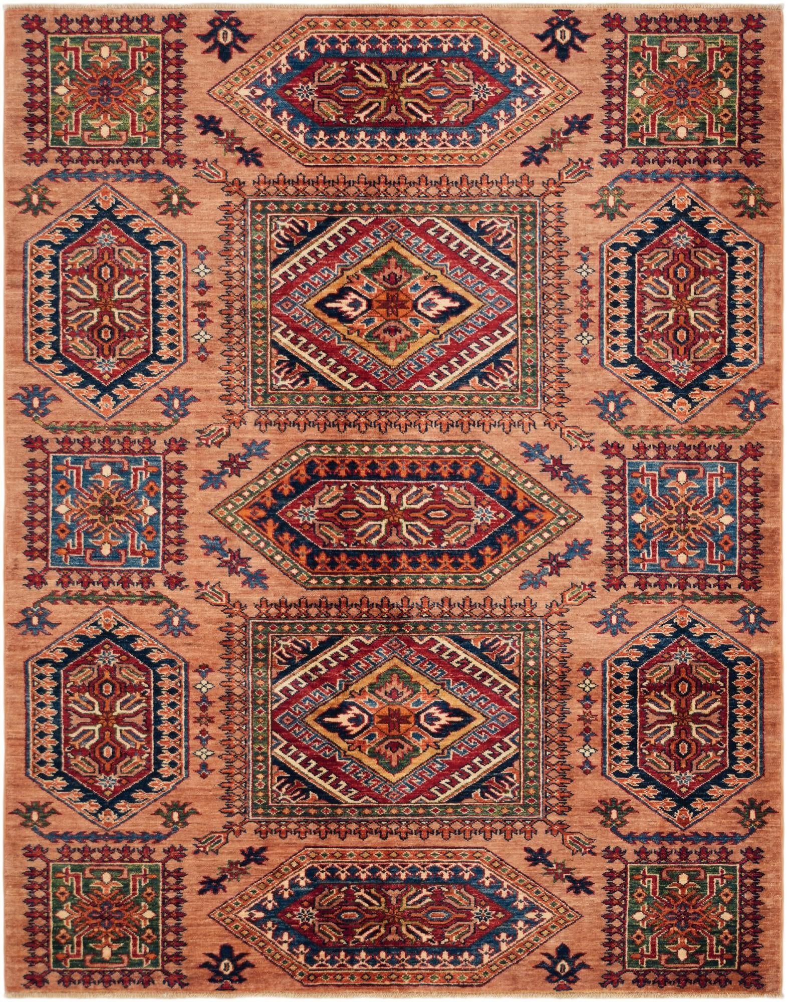 5' x 6' 5 Hand Knotted Kazak Rug
