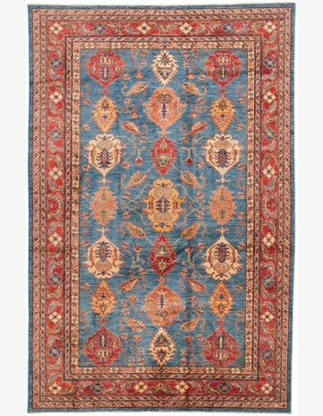 6' 5 x 9' 10 Hand Knotted Kazak Rug