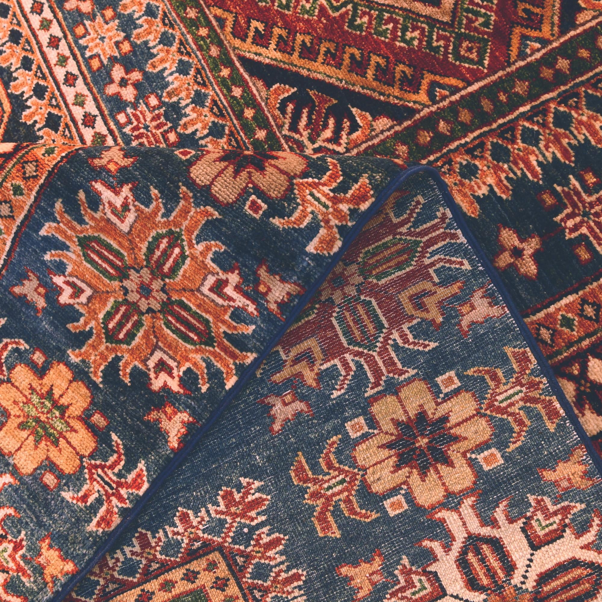7' 1 x 10' Hand Knotted Kazak Rug