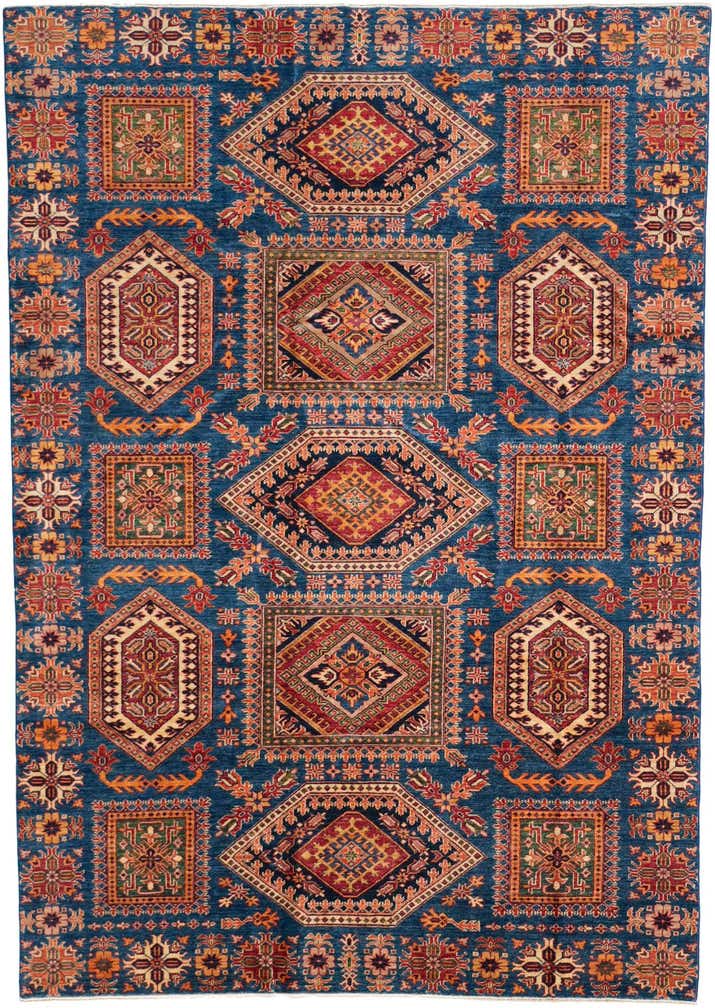 7' 1 x 10' Hand Knotted Kazak Rug