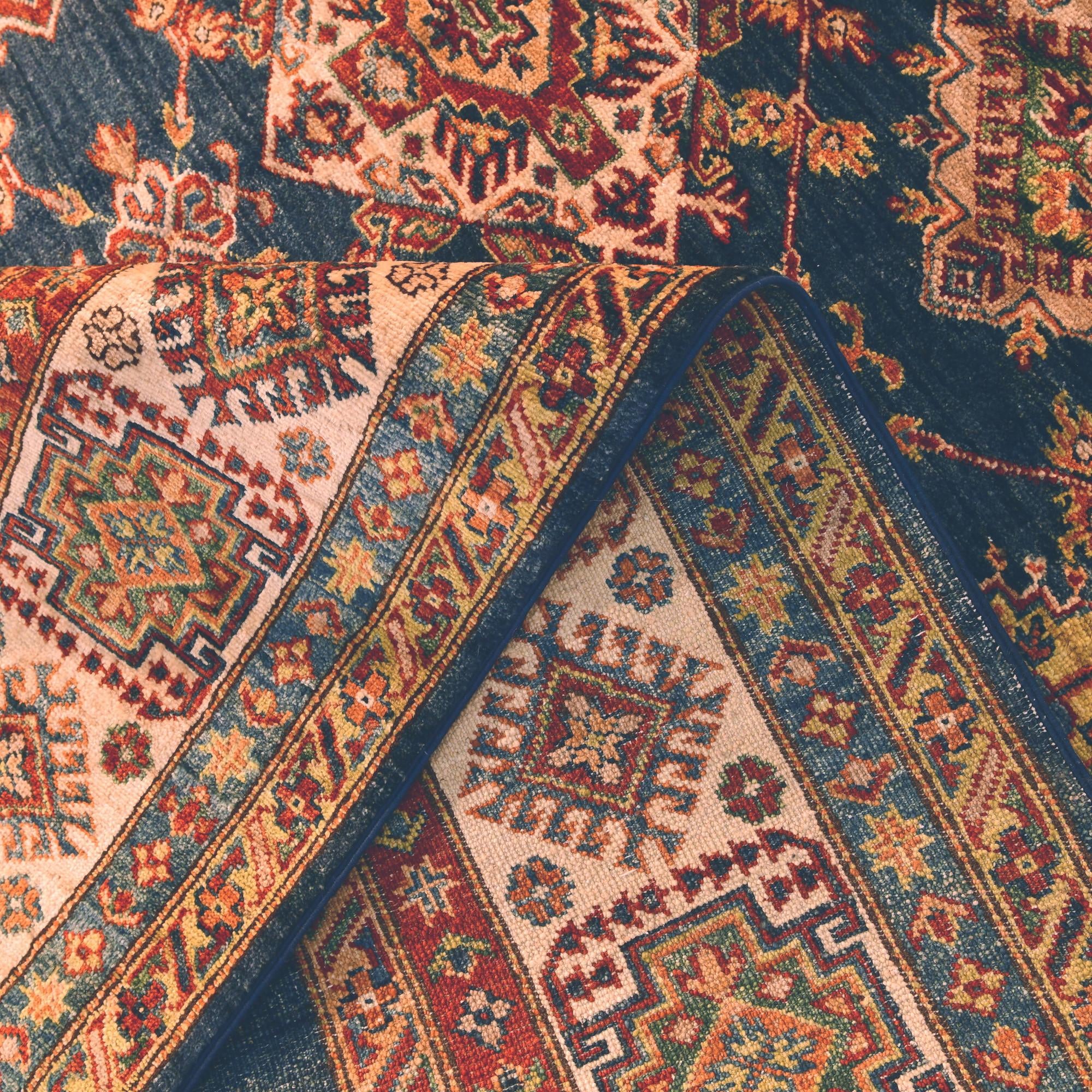 6' 9 x 9' 7 Hand Knotted Kazak Rug