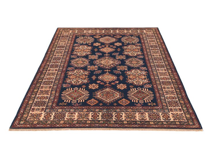 Detailansicht von 160cm x 200cm Handgeknüpft Kazak Teppich