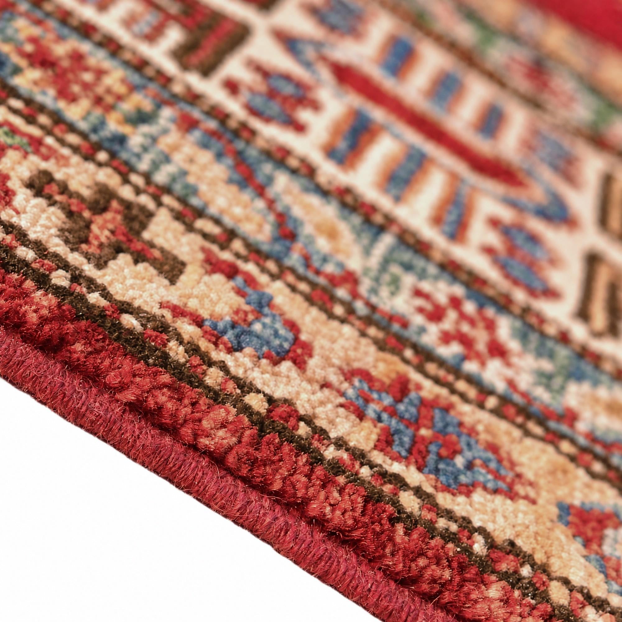 155cm x 200cm Hand Knotted Kazak Rug