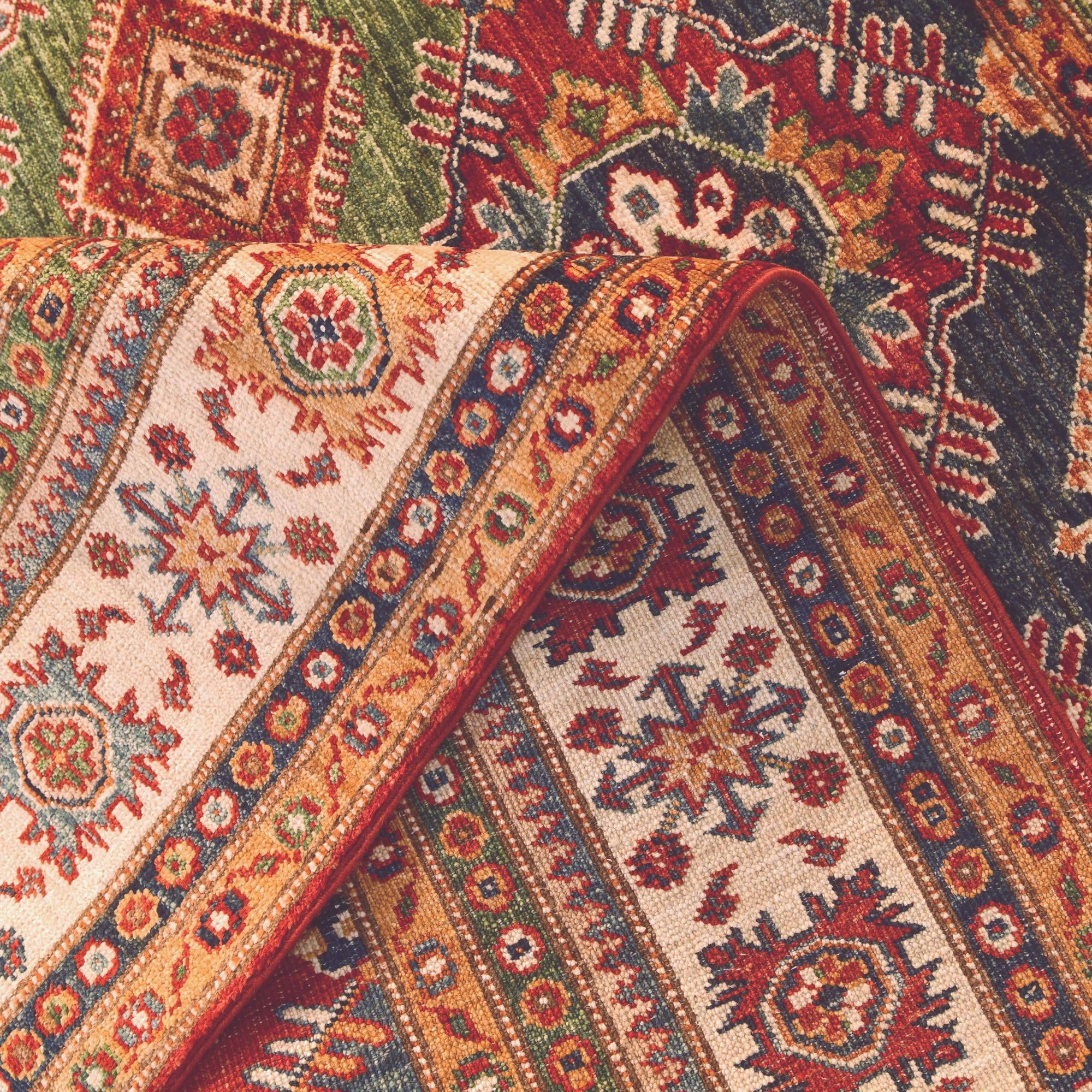 5' 1 x 6' 10 Hand Knotted Kazak Rug