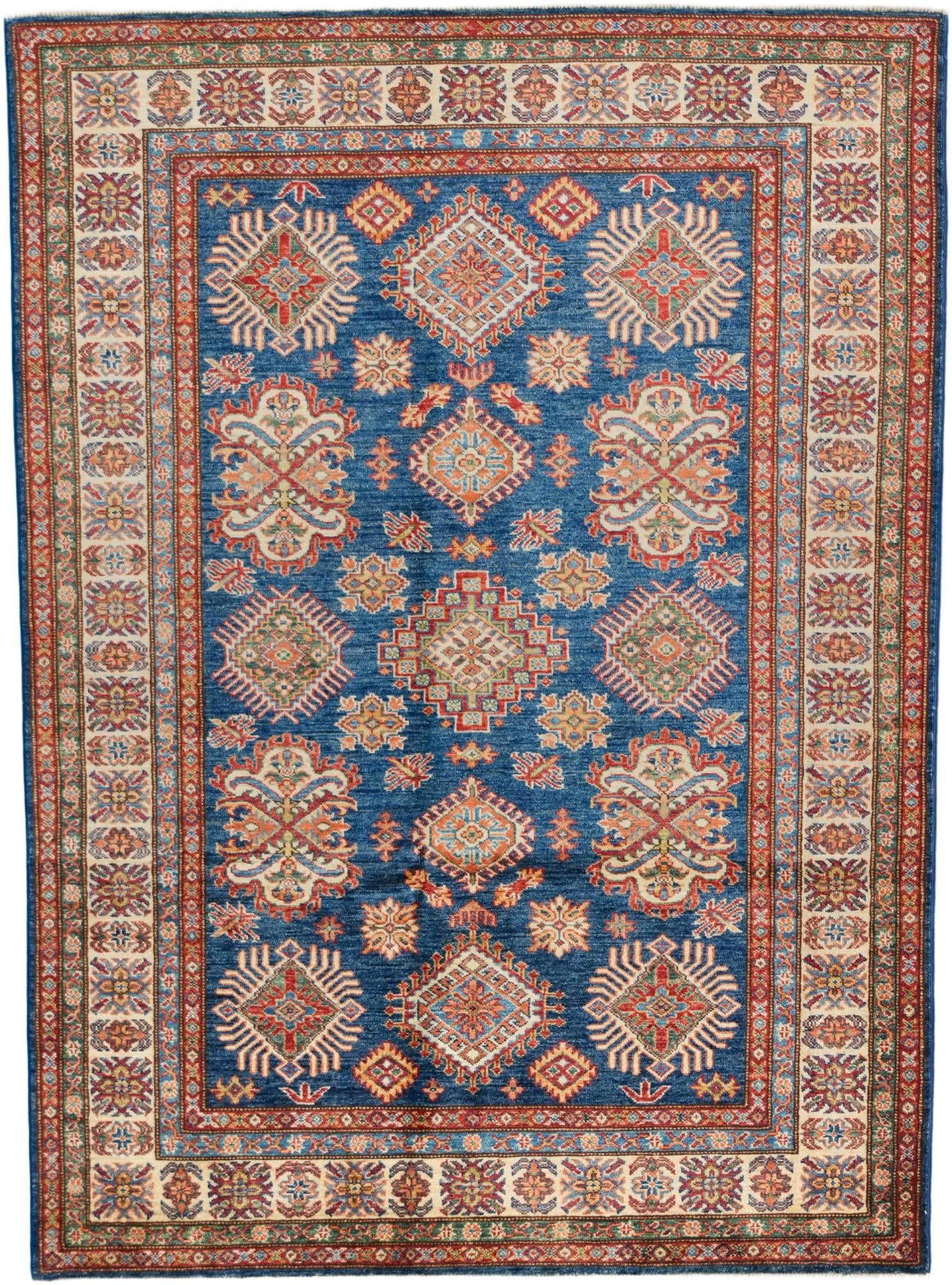 4' 11 x 6' 8 Hand Knotted Kazak Rug