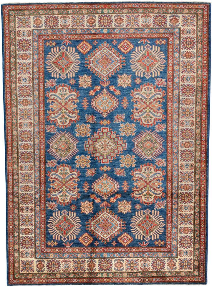 4' 11 x 6' 8 Hand Knotted Kazak Rug