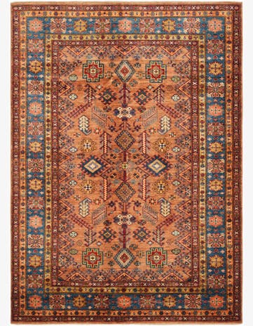 5' 1 x 7' 1 Hand Knotted Kazak Rug
