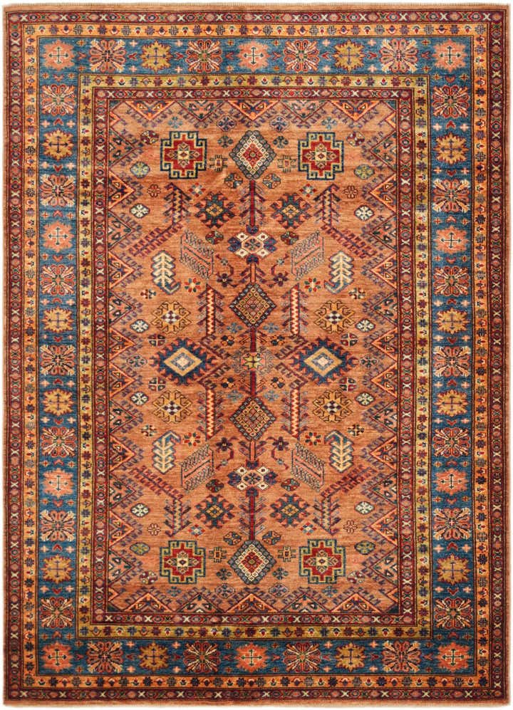 5' 1 x 7' 1 Hand Knotted Kazak Rug