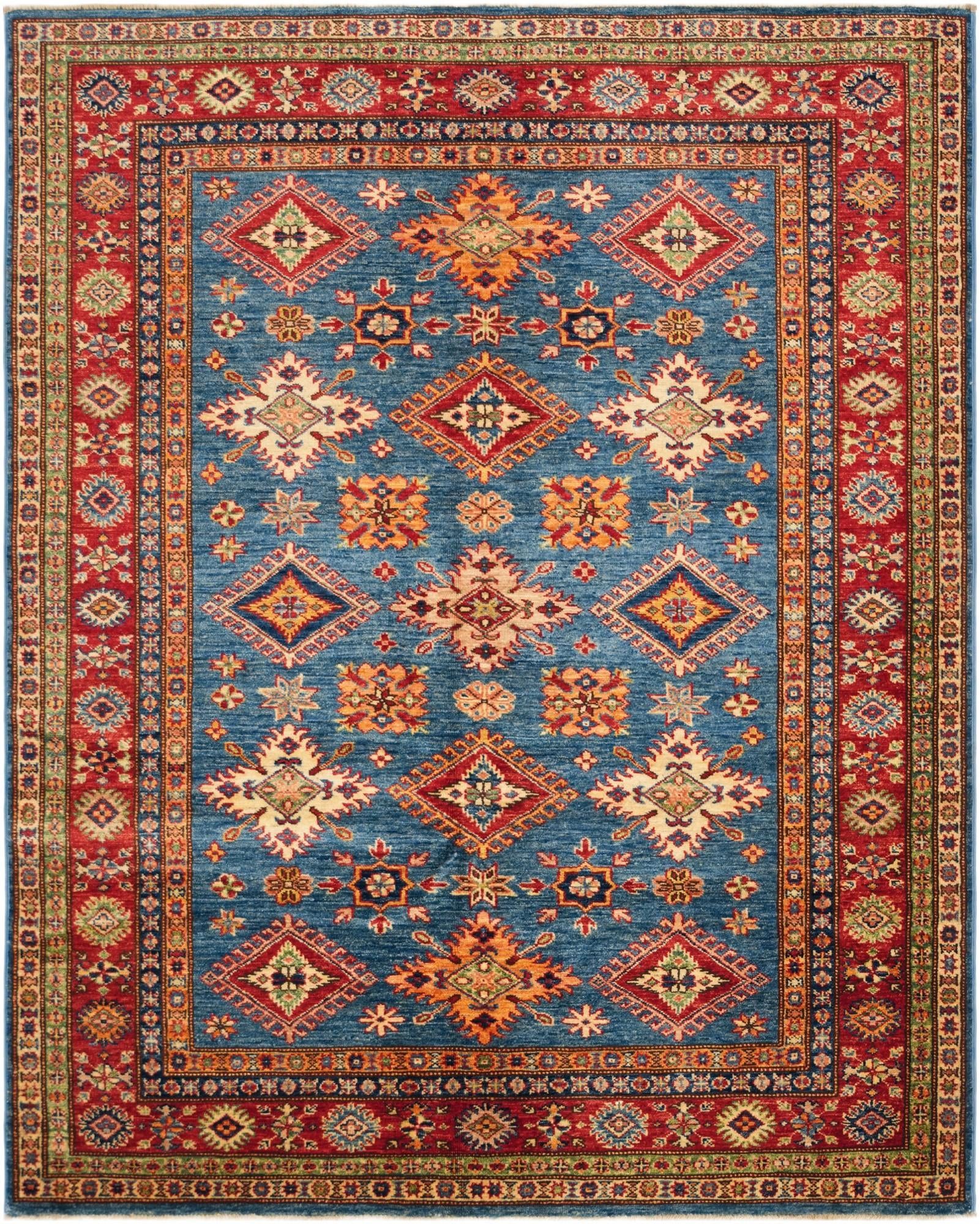 5' 3 x 6' 7 Hand Knotted Kazak Rug