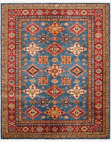 5' 3 x 6' 7 Hand Knotted Kazak Rug