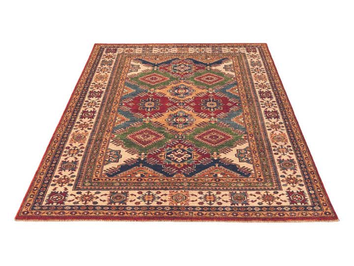 5' 1 x 6' 8 Hand Knotted Kazak Rug