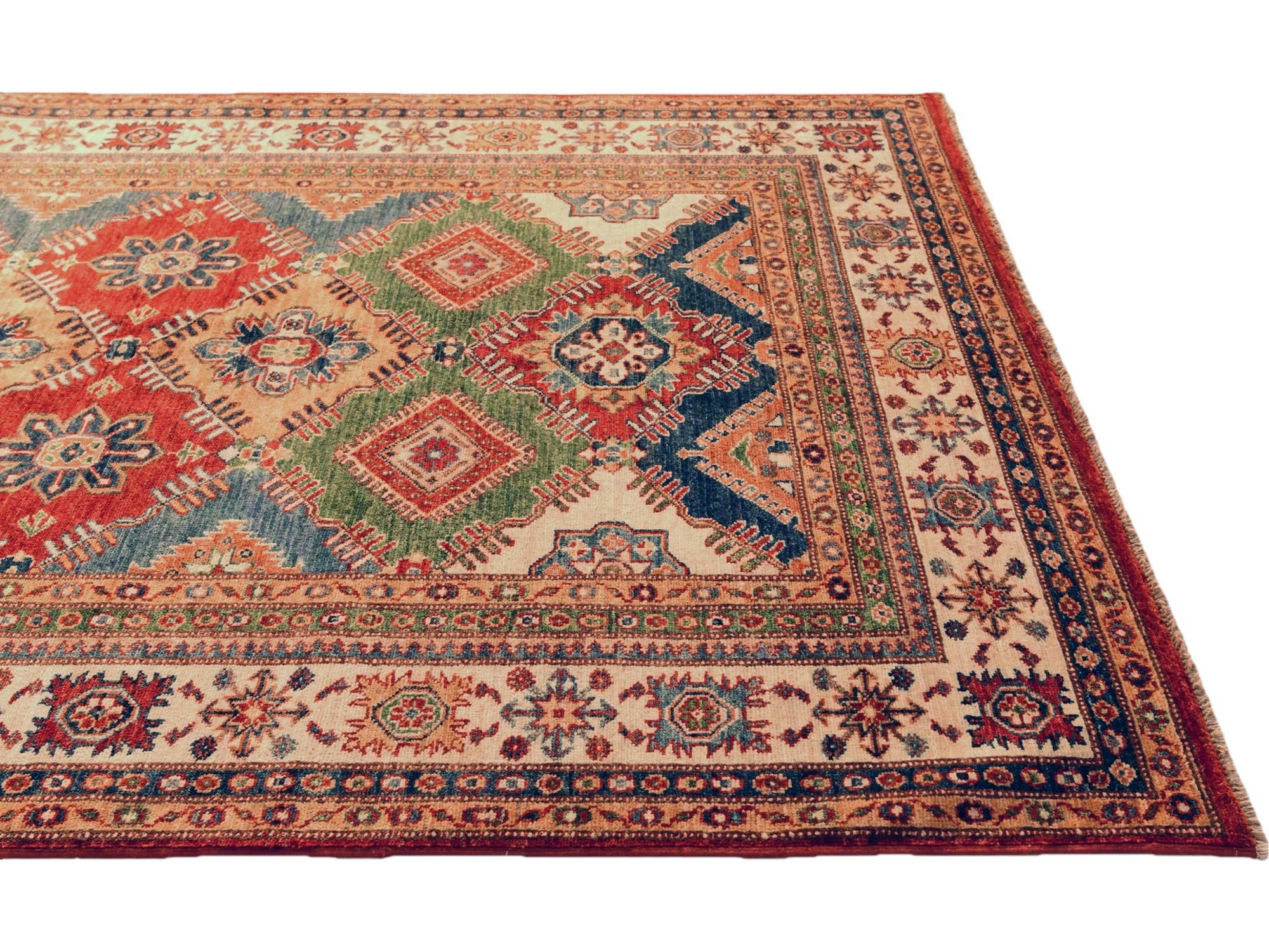 5' 1 x 6' 8 Hand Knotted Kazak Rug