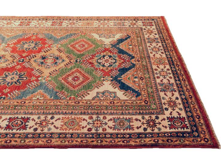 5' 1 x 6' 8 Hand Knotted Kazak Rug