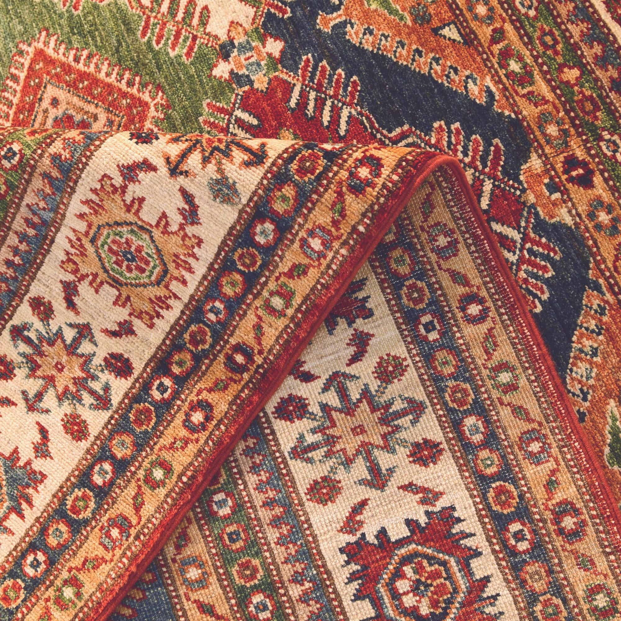 5' 1 x 6' 8 Hand Knotted Kazak Rug