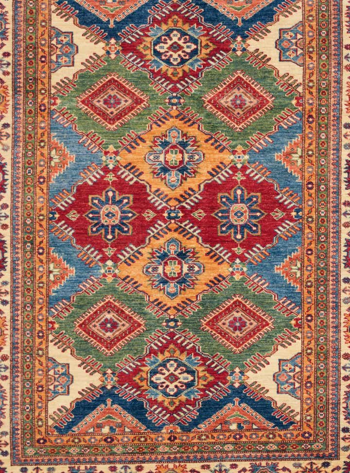 5' 1 x 6' 8 Hand Knotted Kazak Rug