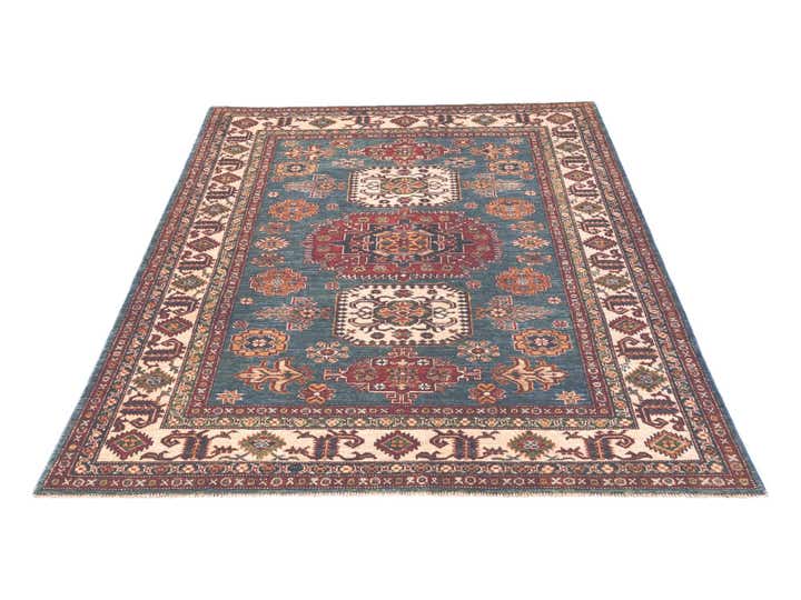 5' x 6' 6 Hand Knotted Kazak Rug