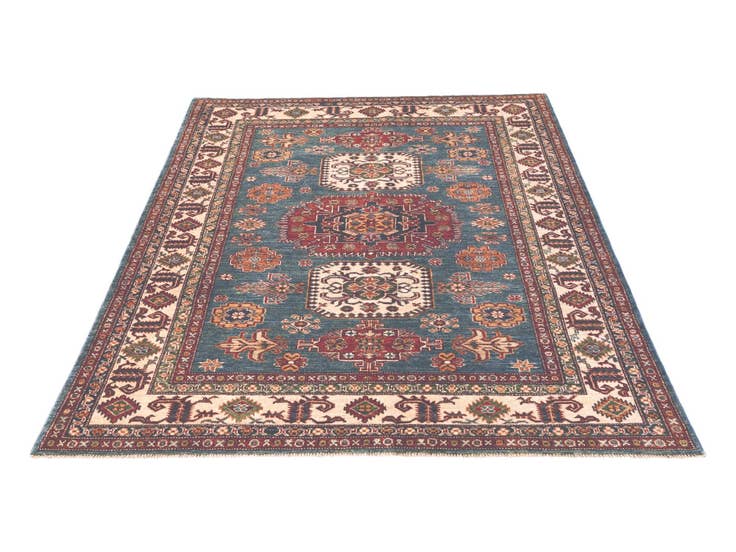 Detail image of 5' x 6' 6 Hand Knotted Kazak Rug
