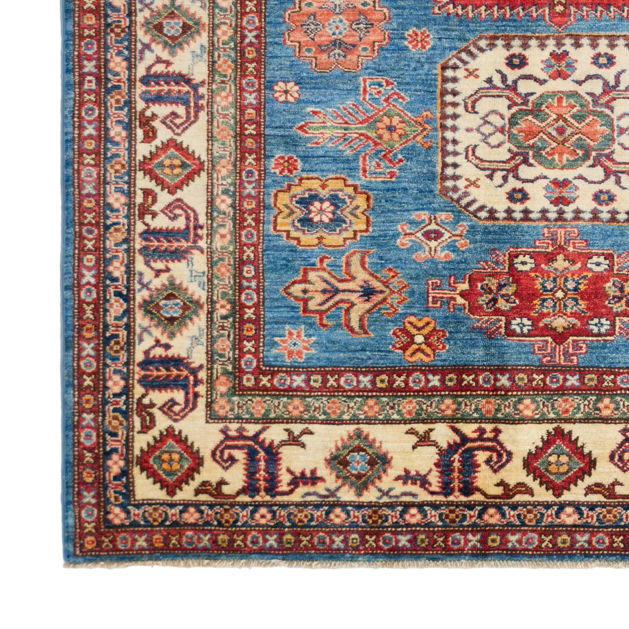 5' x 6' 6 Hand Knotted Kazak Rug