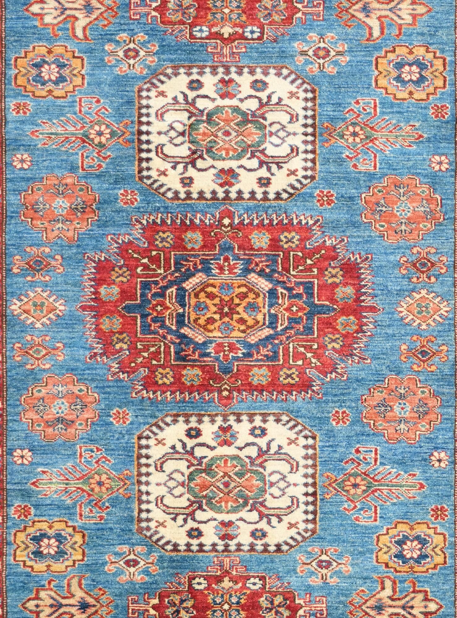 5' x 6' 6 Hand Knotted Kazak Rug