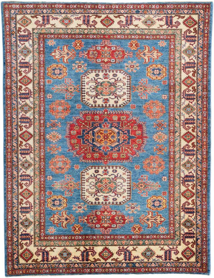5' x 6' 6 Hand Knotted Kazak Rug
