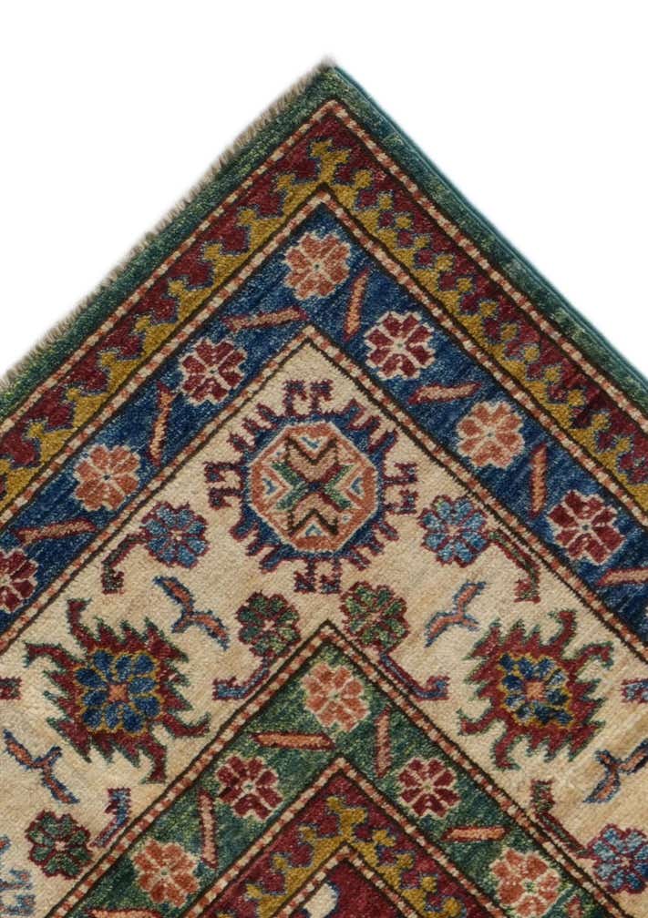 6' 4 x 9' 1 Hand Knotted Kazak Rug