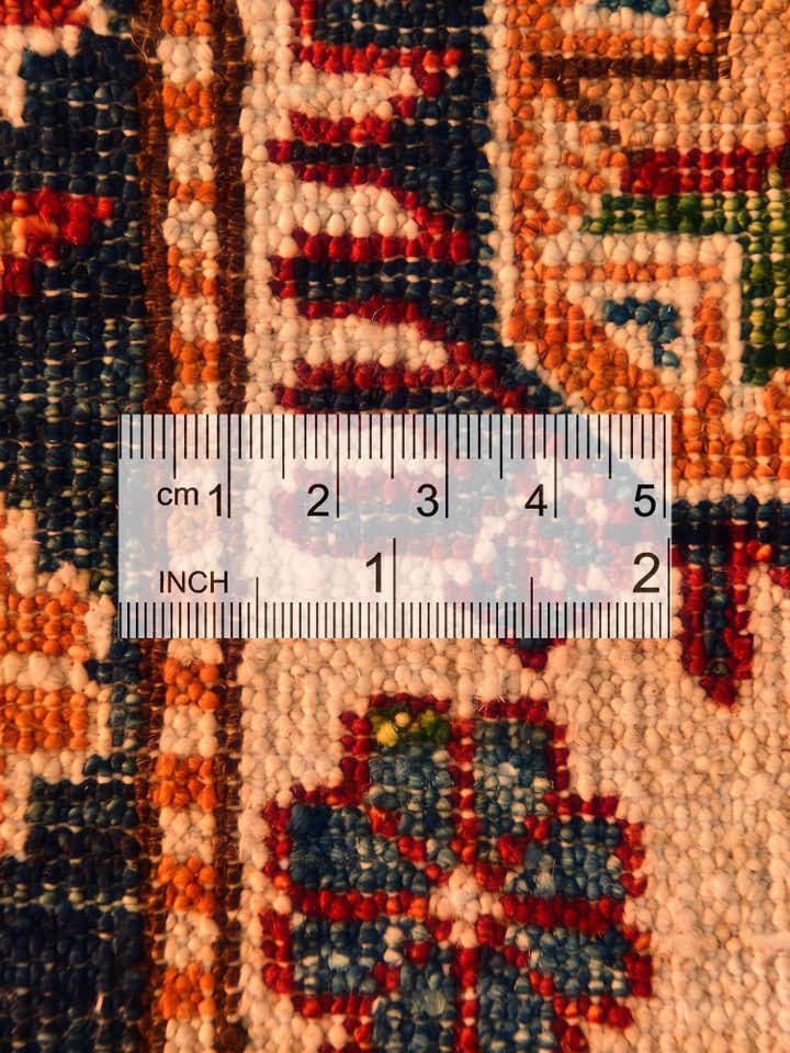 6' 4 x 9' 1 Hand Knotted Kazak Rug