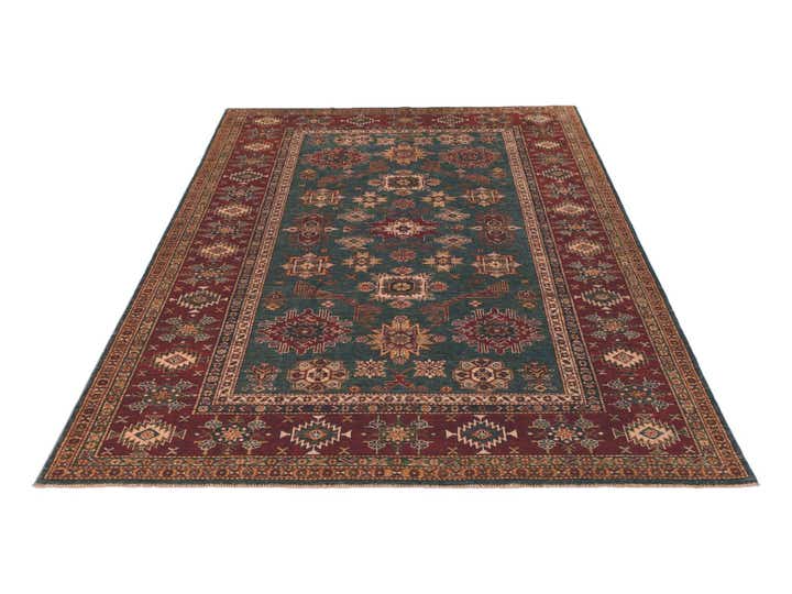 6' 5 x 9' 2 Hand Knotted Kazak Rug