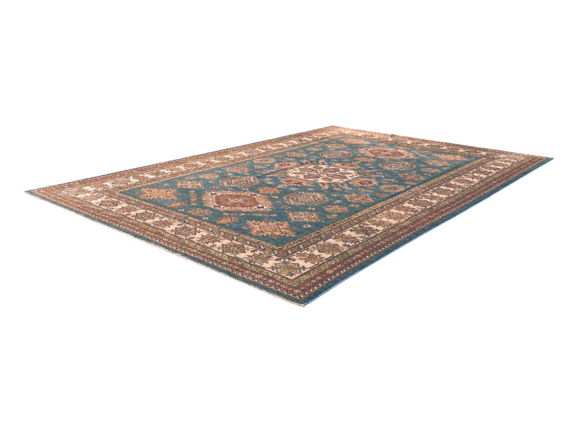6' 11 x 10' Hand Knotted Kazak Rug