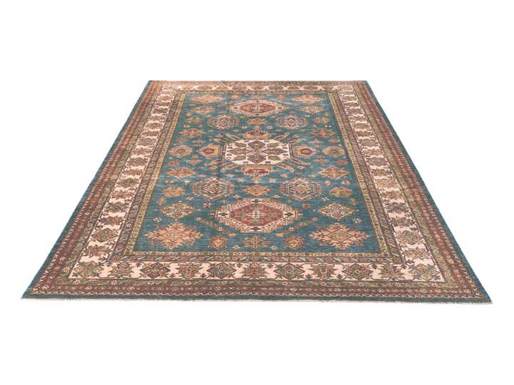 6' 11 x 10' Hand Knotted Kazak Rug