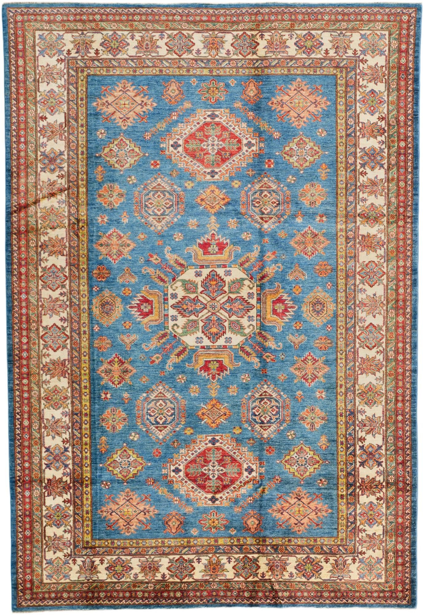 6' 11 x 10' Hand Knotted Kazak Rug