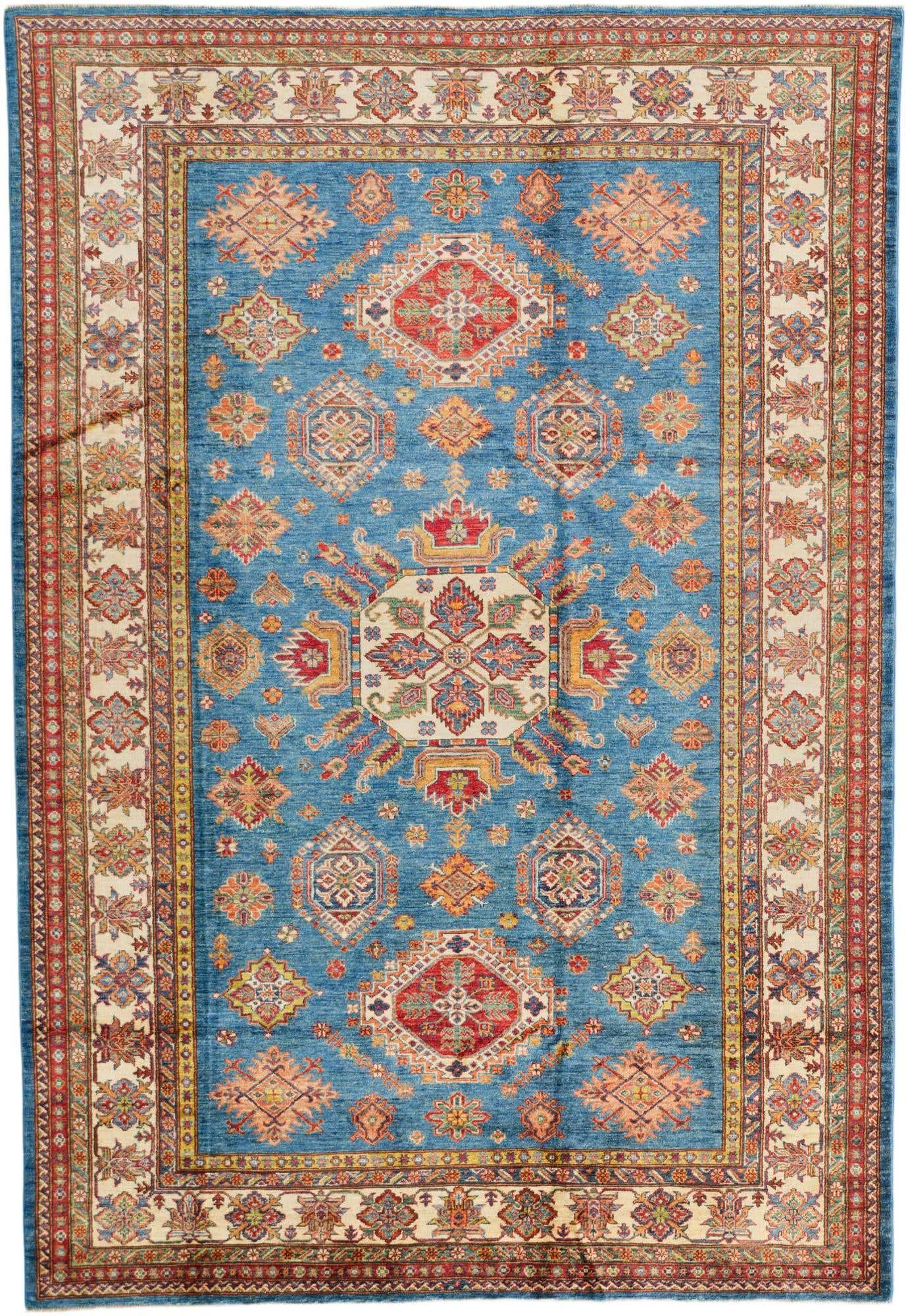 6' 11 x 10' Hand Knotted Kazak Rug