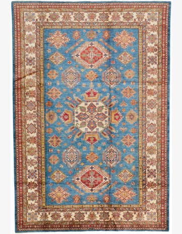 6' 11 x 10' Hand Knotted Kazak Rug