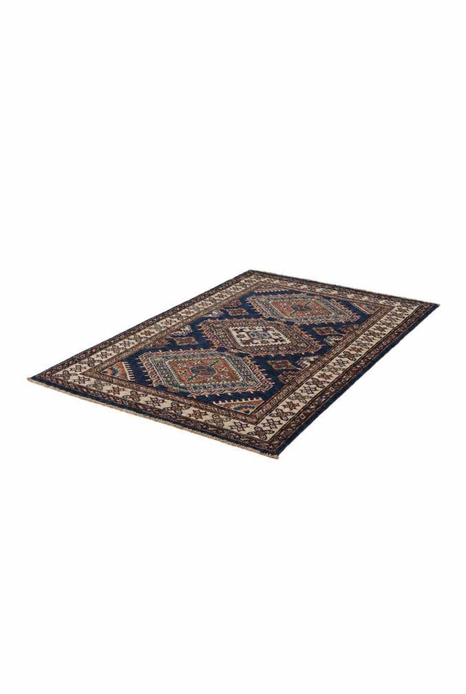 2' 11 x 4' 4 Hand Knotted Kazak Rug
