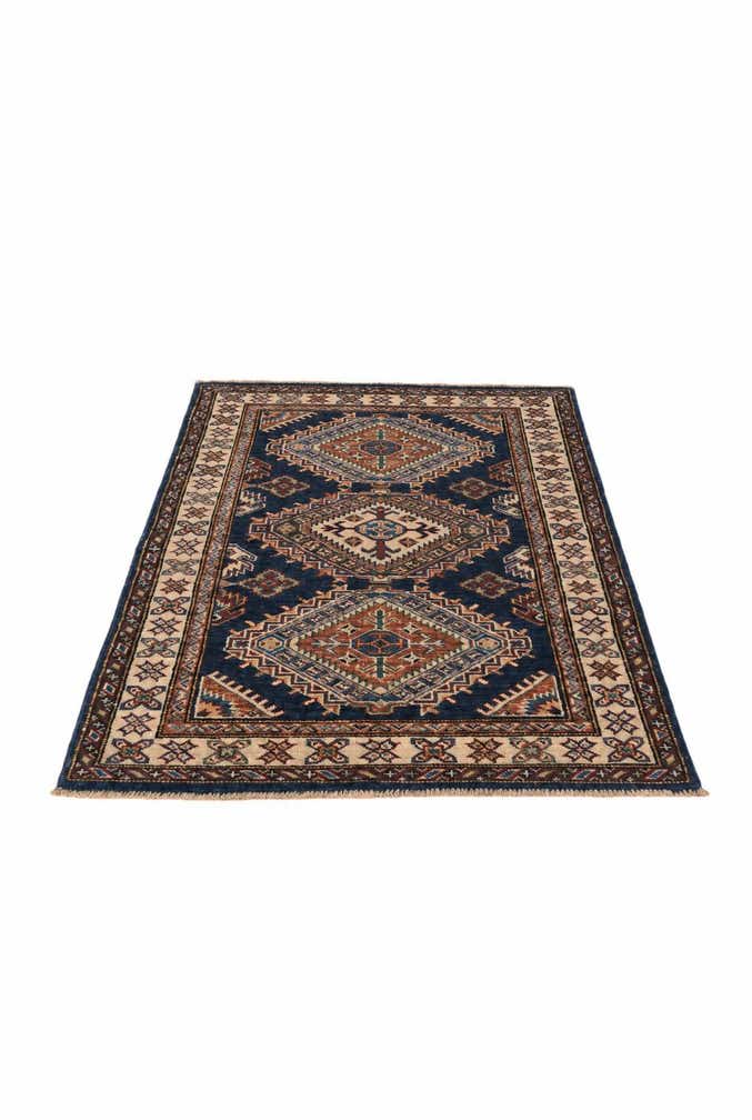 2' 11 x 4' 4 Hand Knotted Kazak Rug