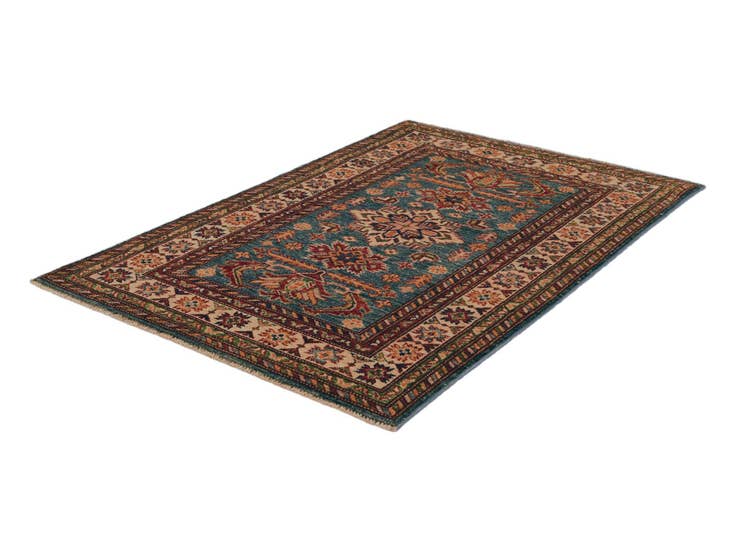 Detail image of 2' 9 x 4' 2 Hand Knotted Kazak Rug