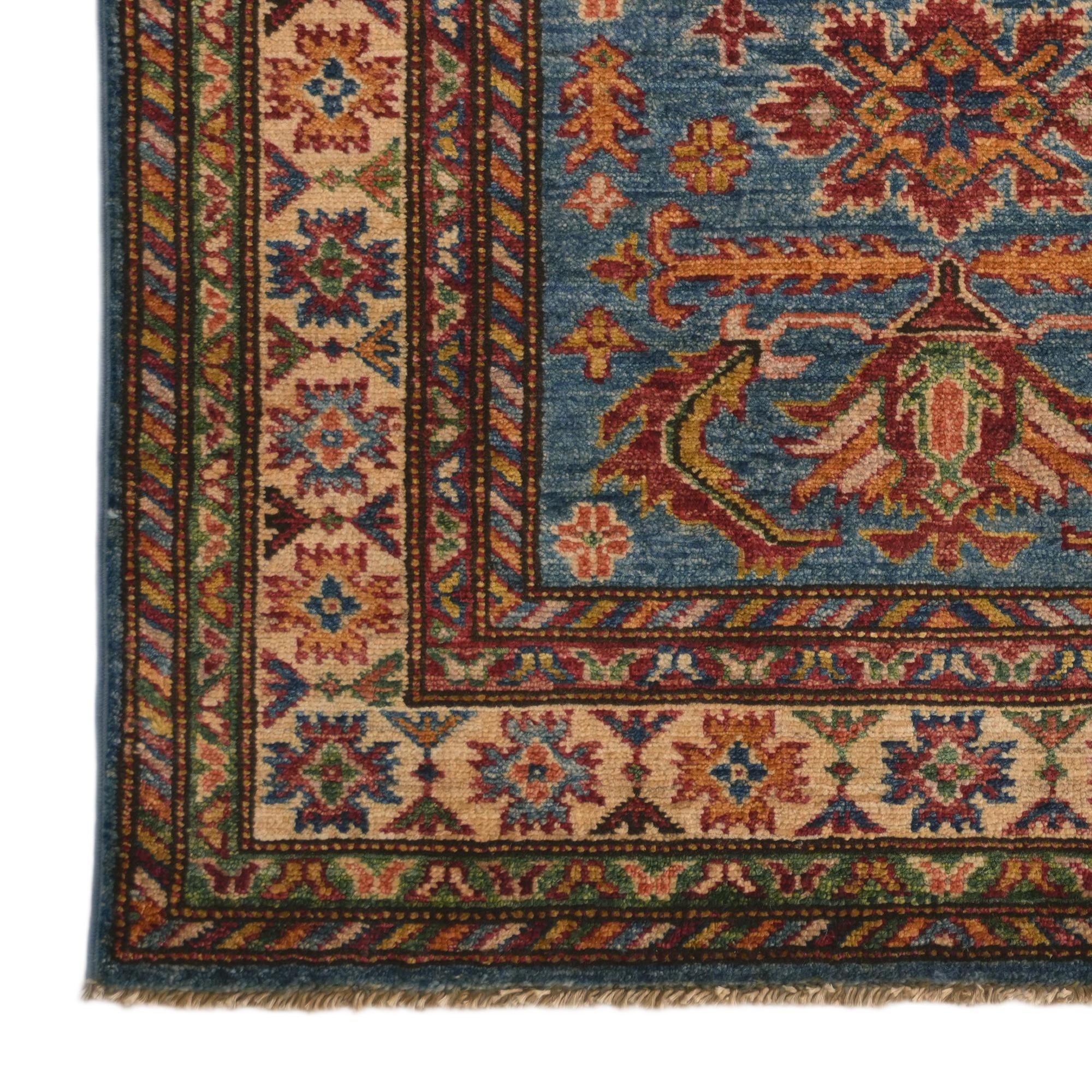 2' 9 x 4' 2 Hand Knotted Kazak Rug