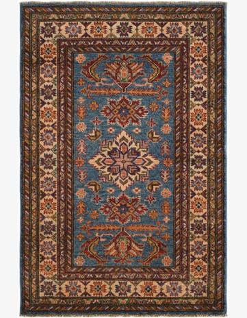 2' 9 x 4' 2 Hand Knotted Kazak Rug