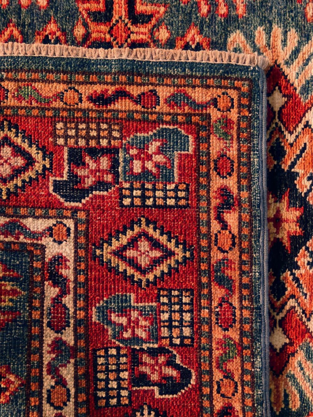 95cm x 125cm Hand Knotted Kazak Rug
