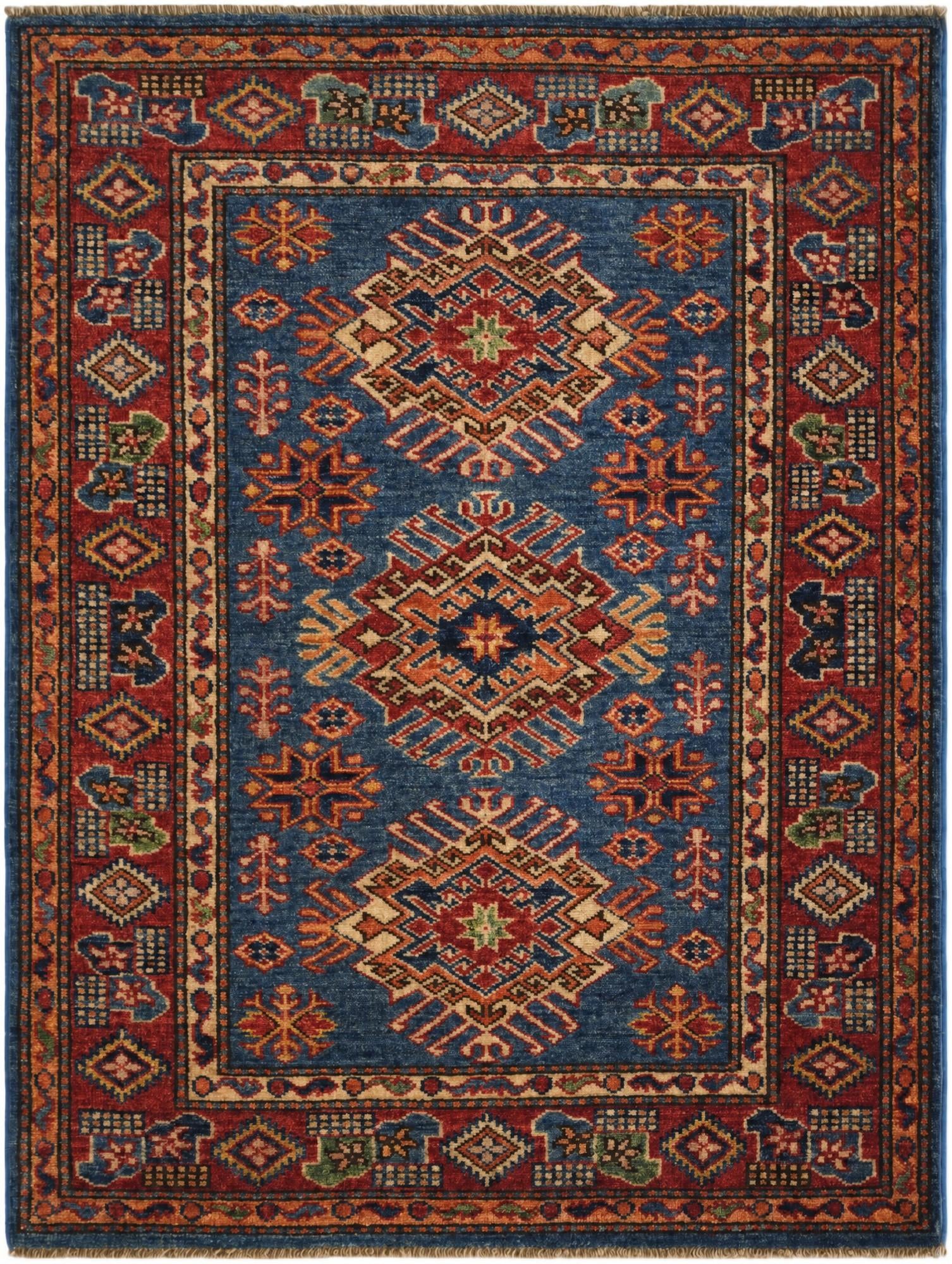 3' 1 x 4' 1 Hand Knotted Kazak Rug