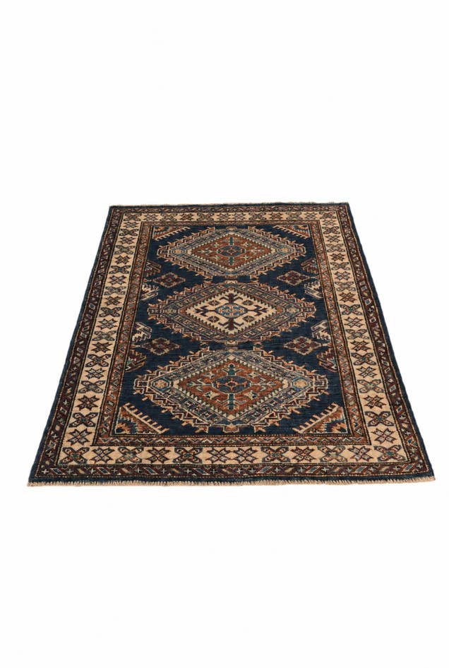 Detail image of 2' 10 x 3' 11 Hand Knotted Kazak Rug