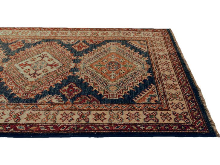Detail image of 2' 10 x 3' 11 Hand Knotted Kazak Rug