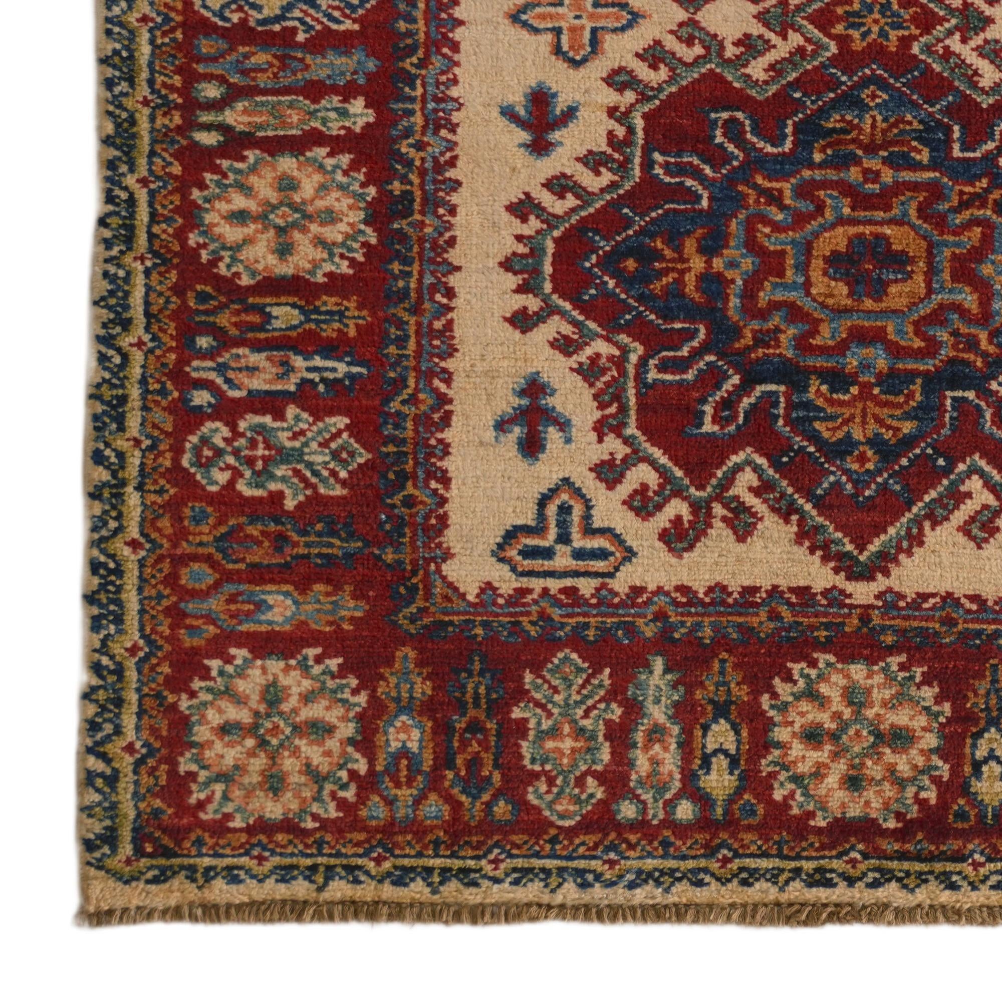 2' 9 x 4' 1 Hand Knotted Kazak Rug