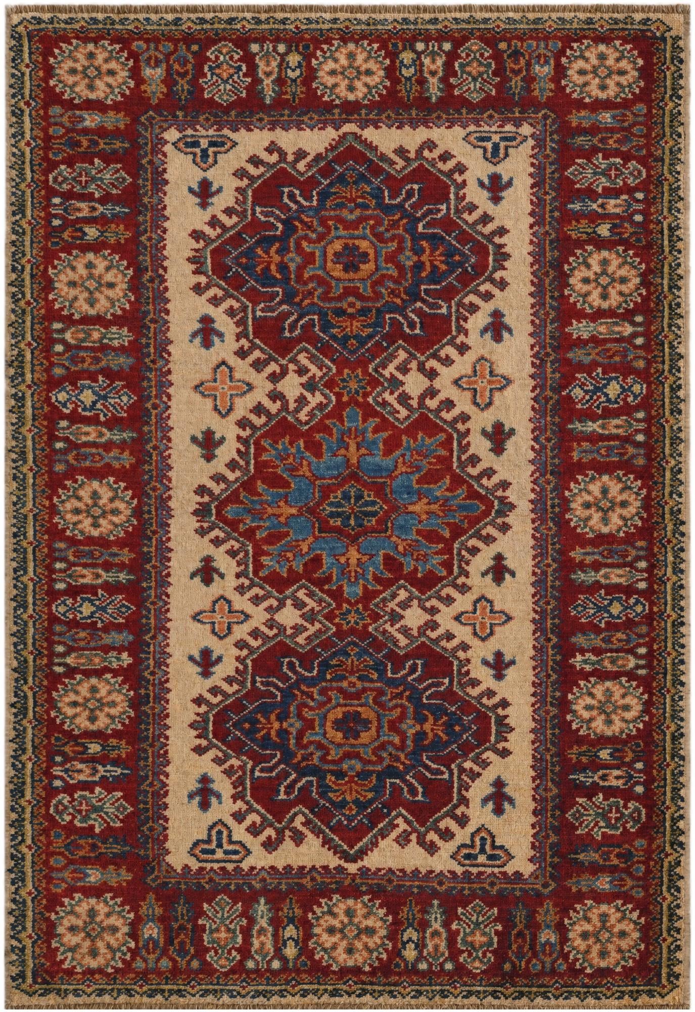 2' 9 x 4' 1 Hand Knotted Kazak Rug