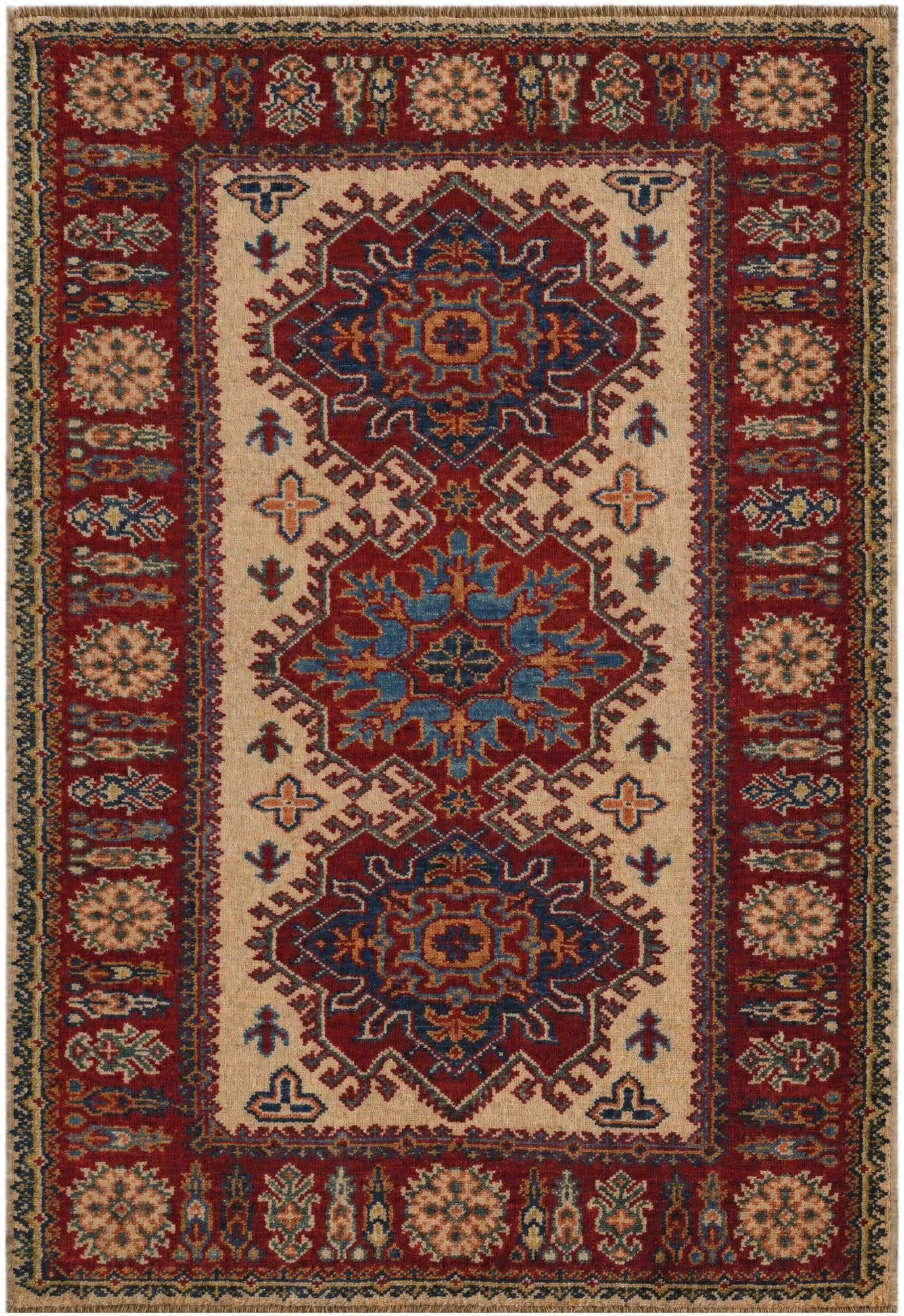 2' 9 x 4' 1 Hand Knotted Kazak Rug