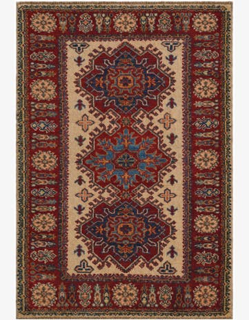 2' 9 x 4' 1 Hand Knotted Kazak Rug