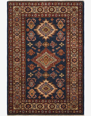 2' 9 x 4' 1 Hand Knotted Kazak Rug